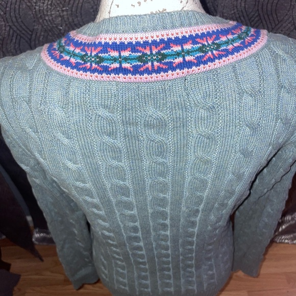 Lauren Ralph Lauren Black label Cable-Knit Cotton Cricket Sweater - Picture 8 of 12